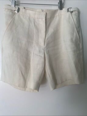 Emerson Fry Emerson Made Classic Women’s Cream 100% Heavy Linen  Shorts